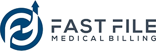 A green background with the word fast medical written in black.